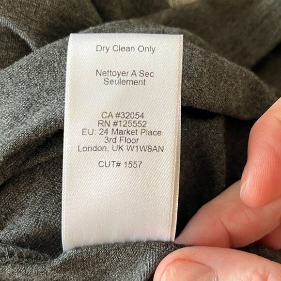 Dolan Left Coast Piper Flare Dress Heather Gray Long Sleeve Size XL‎ - Picture 12 of 12